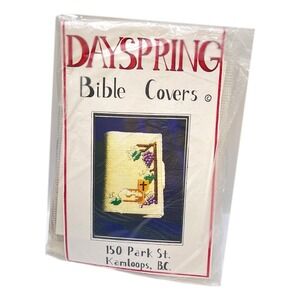 Dayspring Bible Cover Plastic Canvas Kit Communion Sz M Vintage 1992 New UNCUT